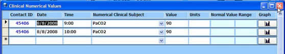 Laboratory Entry Screen