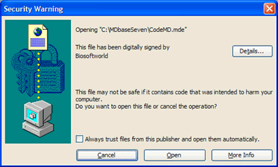 Security Warnings